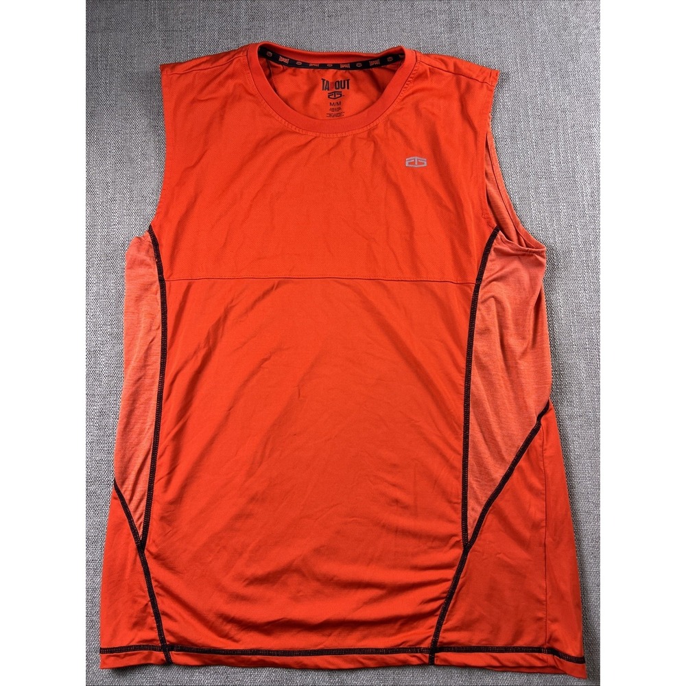 TAPOUT Tank Flame Scarlet Moisture Management Athletic Shirt Mens MED